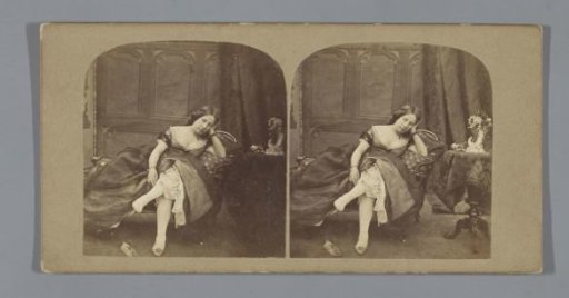 Young woman on a sofa