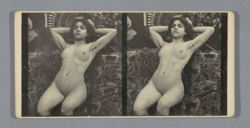 Portrait of a nude woman on a sofa