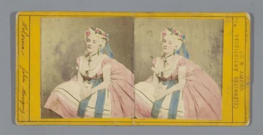 Portrait of Malvina in the Théâtre des Folies-Marigny