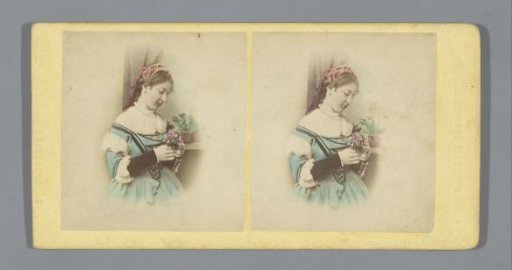 Portrait of a Woman with a Bouquet