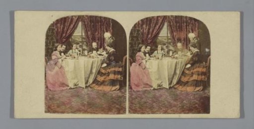 Group of people around a dining table