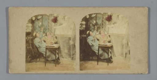 Two men startled by a ghost