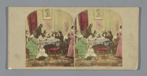 Group of people around a dining table