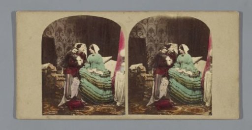 Father, mother and child on a bed