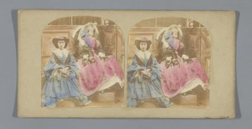 Two Women Being Spied Upon by a Third Woman