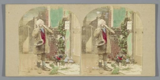 Man playing the flute with a dog