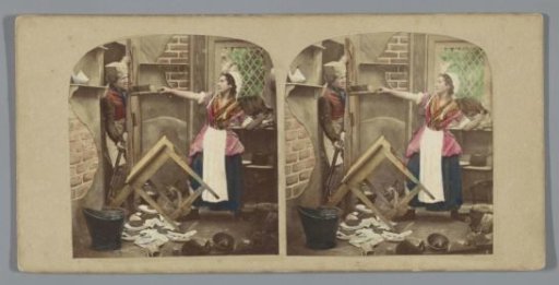 Scene of a man and a woman in a kitchen