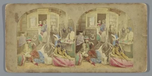 Woman has fallen with her hoop skirt