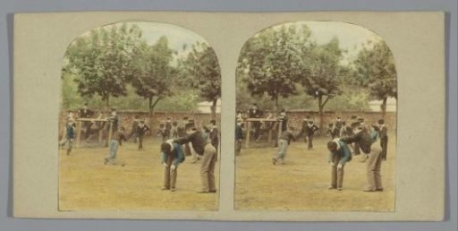 Boys Playing in a Garden