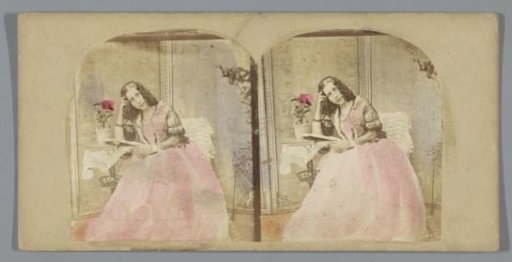 Seated Woman with a Book at a Small Table