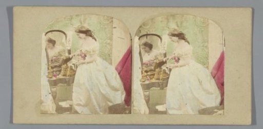 Bride Choosing Jewellery from a Casket