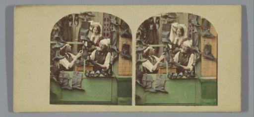 Three shoemakers at work