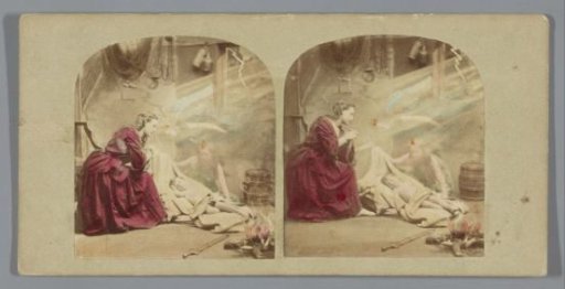 Sleeping child surrounded by guardian angels