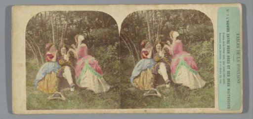 Fable of the man and his two mistresses by Jean de La Fontaine