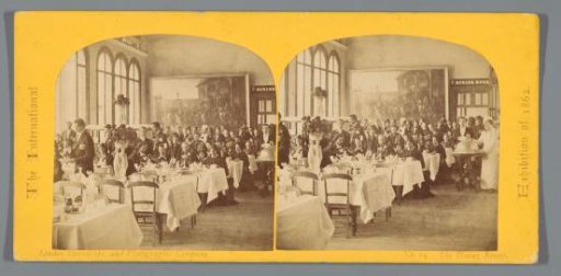 Dining Hall at the World Exhibition of 1862