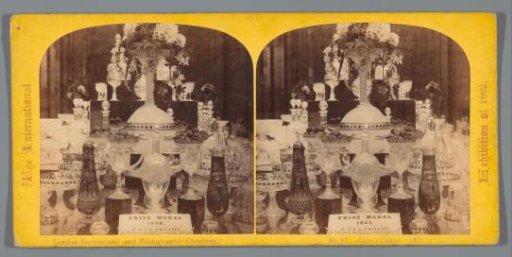 Glassware at the World Exhibition of 1862