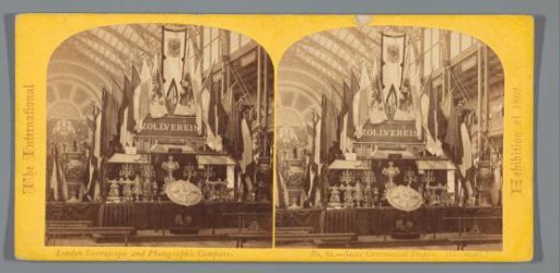 Trophy of the German State Ceremony at the World Exhibition of 1862