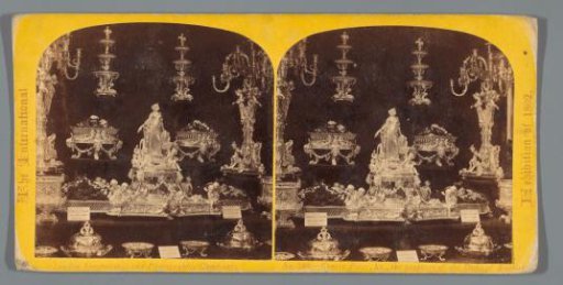 Silverware at the World Exhibition of 1862, property of the Duke of Brabant