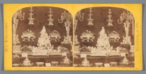 Silverware at the World Exhibition of 1862, property of the Duke of Brabant