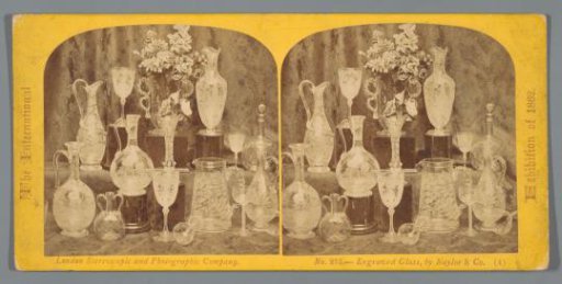 Glassware by Naylor and Co. at the World Exhibition of 1862
