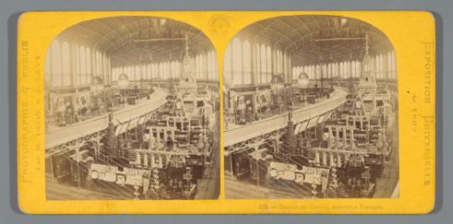 French Department in the Machine Hall at the World Exhibition of 1867
