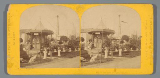 View of the French Park during the World Exhibition of 1867