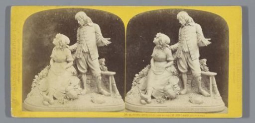 Sculpture The Rejected Lover after Leopold Harze at the World Exhibition of 1872