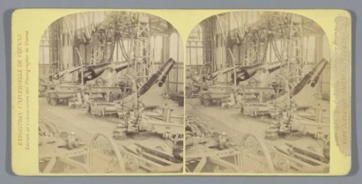 Interior of the Krupp Pavilion at the World Exhibition of 1873