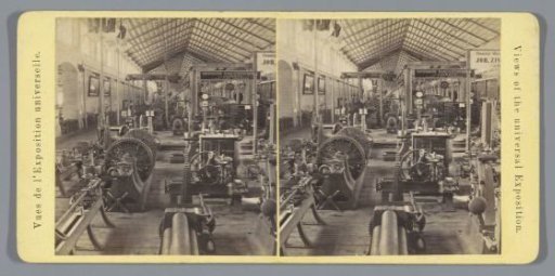 Interior of the Machine Hall at the World Exhibition of 1873
