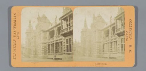 Belgian Pavilion at the World's Fair of 1878