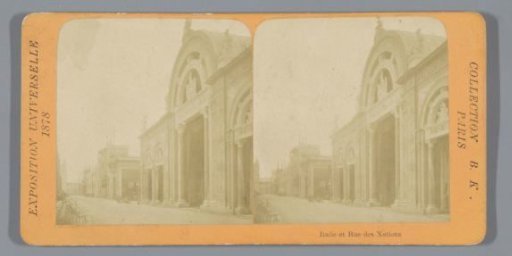 Italian Pavilion and the Rue des Nations at the World's Fair of 1878