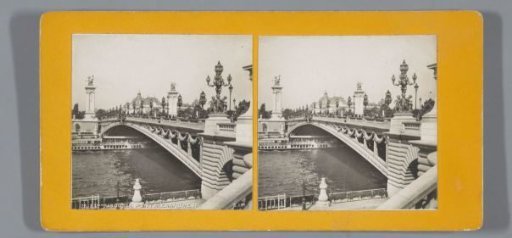 Pont Alexandre III looking towards the Petit Palais, during the 1900 World's Fair