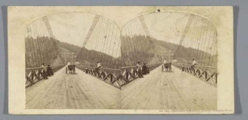 Roadway of the Queenston-Lewiston Suspension Bridge over the Niagara River
