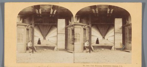 Entrance and Toll Collection on the American Side of the Suspension Bridge over Niagara Falls