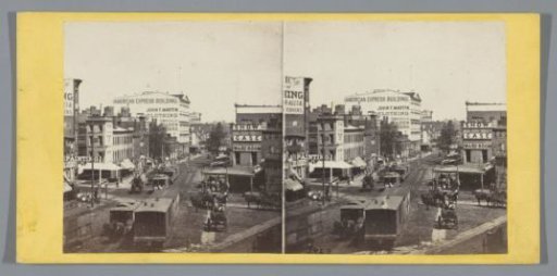 Hudson Street, Viewed from the Intersection with Chambers Street, New York