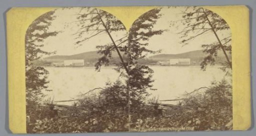 View of the Saranac Lake House of William F. Martin at Ampersand Bay, Saranac Lake