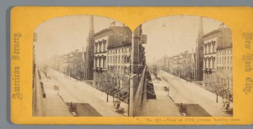 Fifth Avenue, viewed towards the south, New York