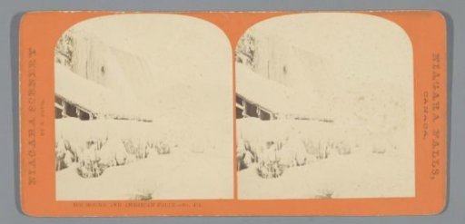 Ice formations in front of the American Falls