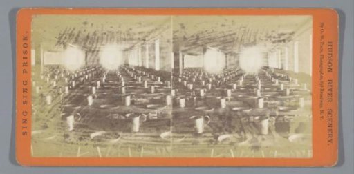 Dining hall in Sing Sing Correctional Facility