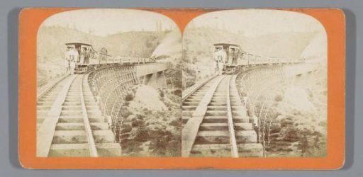 Locomotive on the Long Ravine Bridge
