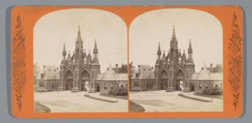 View of the Entrance to Greenwood Cemetery, New York