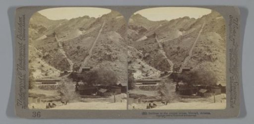 View of the copper mines in Metcalf, Arizona