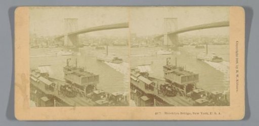 View of the Brooklyn Bridge, New York