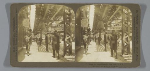 View of the Bowery under the railway line