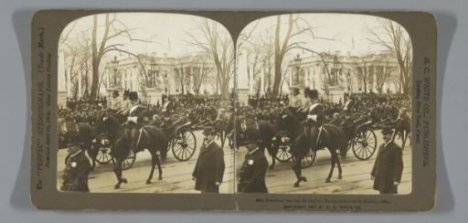 The public arriving for the inauguration of President William McKinley