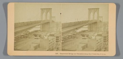 View of the Brooklyn Bridge, New York