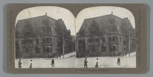 Damaged residence of Claus Spreckels after the earthquake in San Francisco