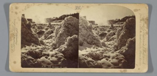 Frozen bed of the Niagara Falls