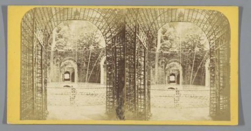 Steel gazebo in a park
