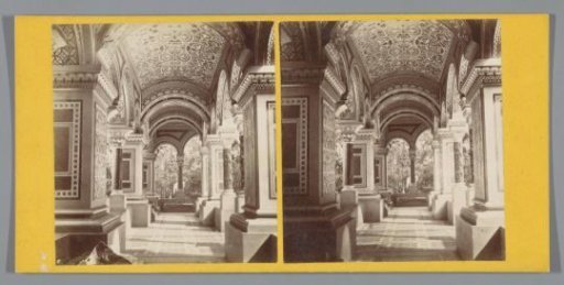 View of a richly decorated gallery